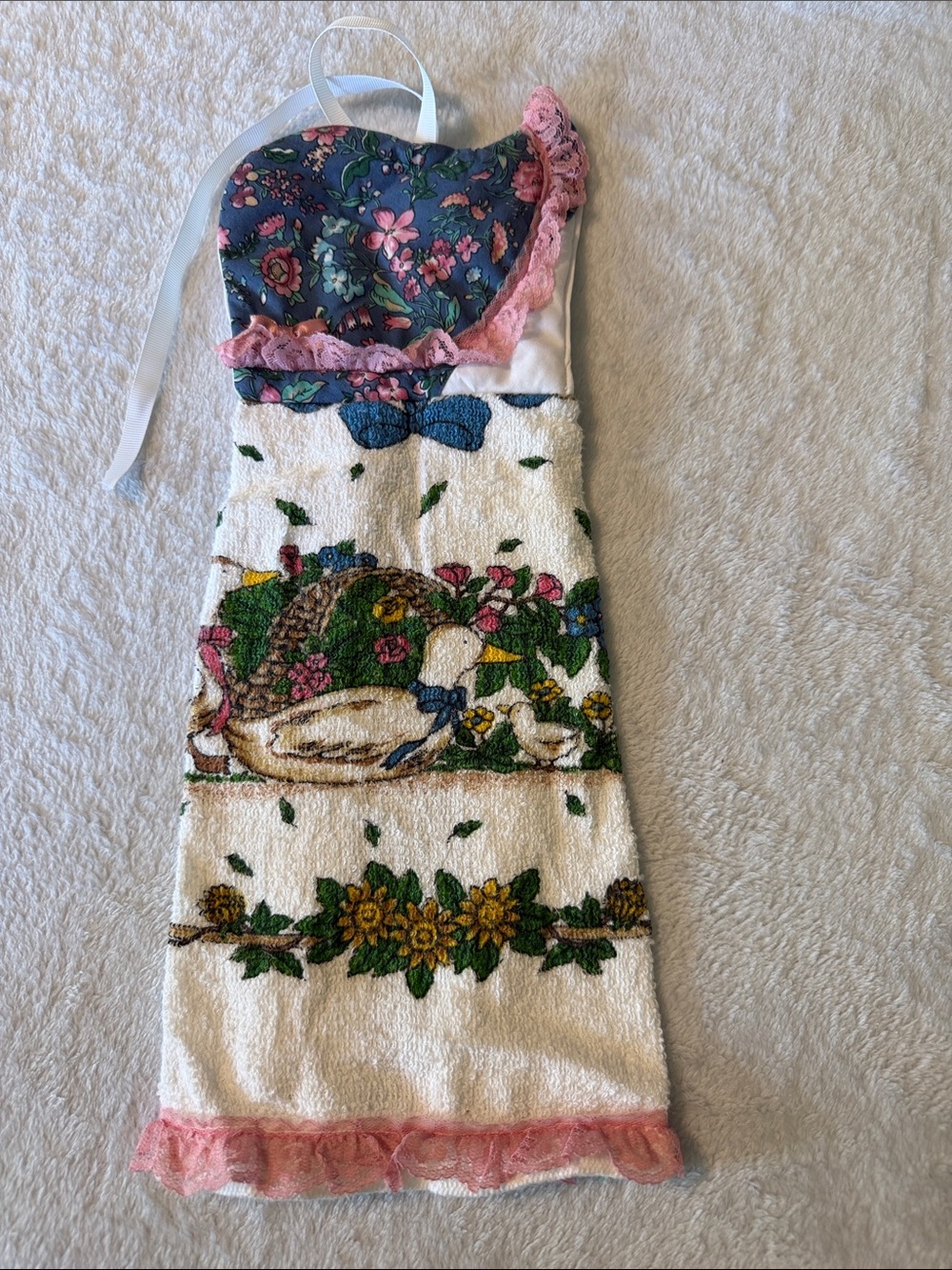 Vintage Goose hanging Towel